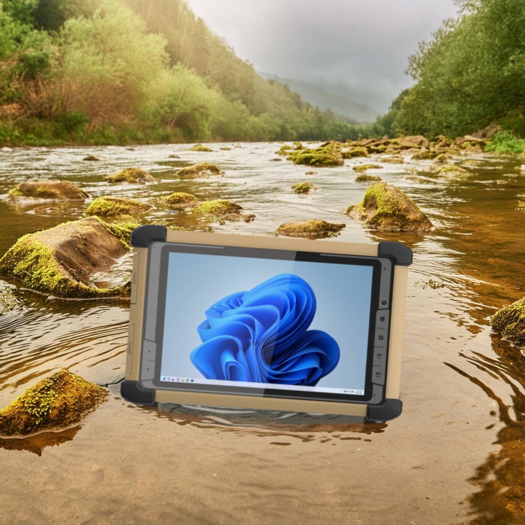 tablet in river